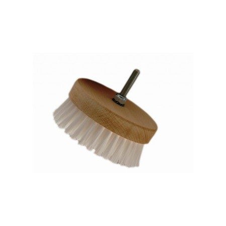 CARPET BRUSH MEDIUM 95mm-okrągła szczotka na wiertarkę-biała-średnia