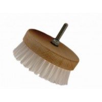 CARPET BRUSH MEDIUM 95mm-okrągła szczotka na wiertarkę-biała-średnia