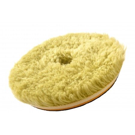 Pad wełniany naturalno-syntetyczny 130/150mm WOOL PAD ULTRA CUT HONEY COMBINATION - mocno tnący