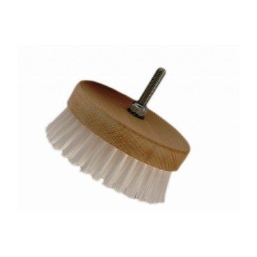 CARPET BRUSH MEDIUM 95mm-okrągła szczotka na wiertarkę-biała-średnia